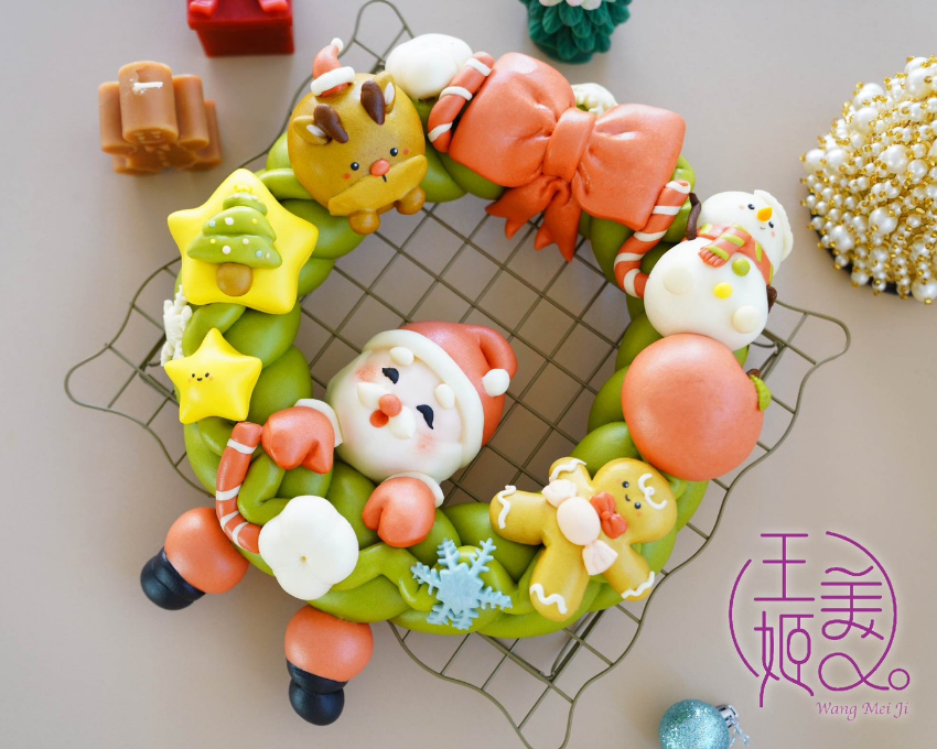 🎄聖誕花環派對分享蛋糕饅頭